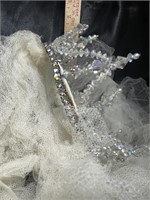 *Rare* 1960s Bridal Crown & Veil