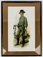 Art, Confederate Soldier Chromolithograph Sheppard