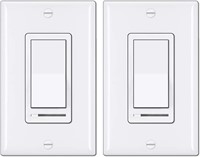 [2 Pack] BESTTEN Dimmer Light Switch, Universal Le