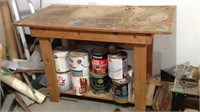 48 x 26 x 31 work table and paint