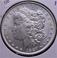 1887 MORGAN DOLLAR CHOICE BU