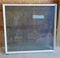 Fixed Window With Frame still Has Protective Film