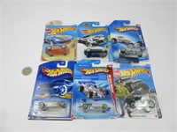 6 voitures hot wheels die cast