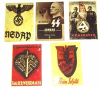 GERMAN TIN  POSTERS-- 5-3/8" X 7-3/4"