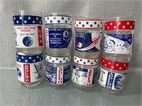 8 pieces Vintage Libbey NASA Comemorative