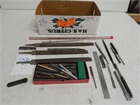 Rulers,punches, files, sharpeners and more