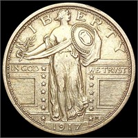 1917 FH Standing Liberty Quarter CHOICE BU