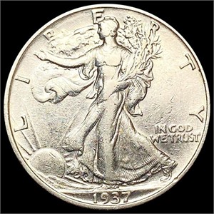 1937-S Walking Liberty Half Dollar CLOSELY
