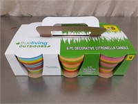 6pc Citronella candles