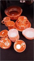 26 pieces of Lustre Ware by Fire-King: bowls,
