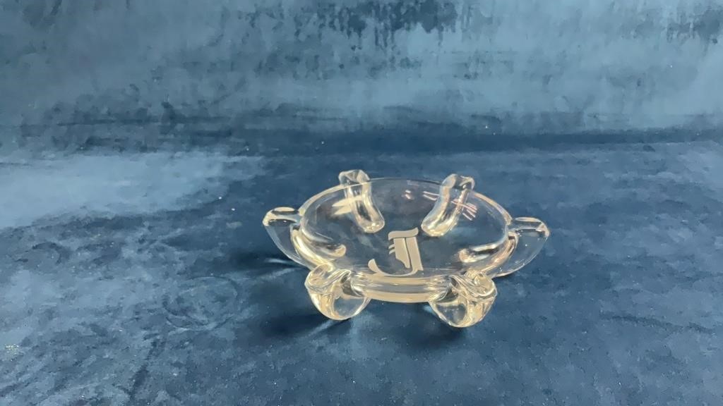 Vintage glass ashtray