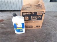 6 QTS OF SHELL SAE30 ENGINE OIL