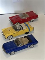 3 diecast convertible cars