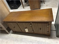 4’ 8” x 2’ 1” x 1’ 7 1/2” Wooden TV stand with 3