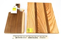 1-3/4" Maple/Walnut Cutting Board 14" x 11" &