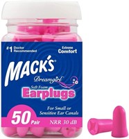 Mack's Dream Girl Ear Plugs (50 Pair) - Pink