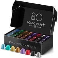 ROSSO CAFFE Espresso Coffee Pods, Compatible with