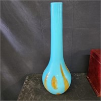 Tall Blown Glass Vase