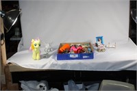 Assorted plastic toy animals