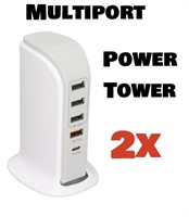2X MULTIPORT POWER TOWER ADAPTER NEW CONDITION