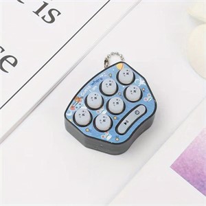 Lt Blue Mini Game Console Key Chain 70 Game Levels