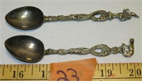 Set of 2 Italian Demitasse Spoons