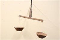 PRIMITIVE WOOD BUTTER SCALE