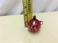Old Figural Glass TEAPOT Christmas Tree Ornament