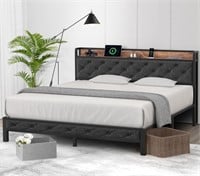 $240  Winkalon Full Size Bed Frame with Headboard