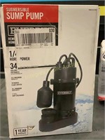 Everbilt Submersible Sump Pump 1/4HP $100 R