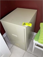 Two drawer file cabinet, metal
