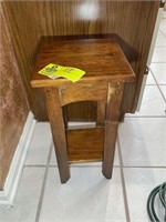 Small wooden plant stand 19 in tall