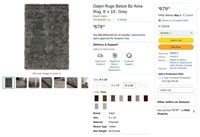 R642  Dalyn Rugs Belize Bz Area Rug 8 x 10 Grey