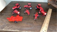 mini toy tractors, Case, Farmall, and more