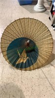 Antique Chinese paper parasol sun umbrella,