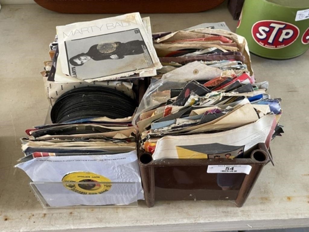 Lot of 45 Records and Sleeves