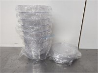 NEW 6L CLEAR ROUND FOOD CONTAINER W/ LID *BID PER