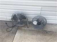 (2) Electric Table Fans