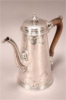 George II Sterling Silver Coffee Pot,