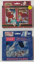 Christmas & Coca-Cola Themed Card Decks