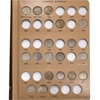1883-1912 Liberty 5c Album (18 Coins)