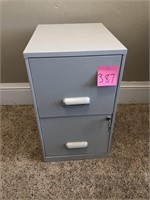 2 drawer file cabinet, metal