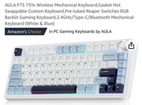 AULA F75 75% Wireless Mechanical Keyboard
