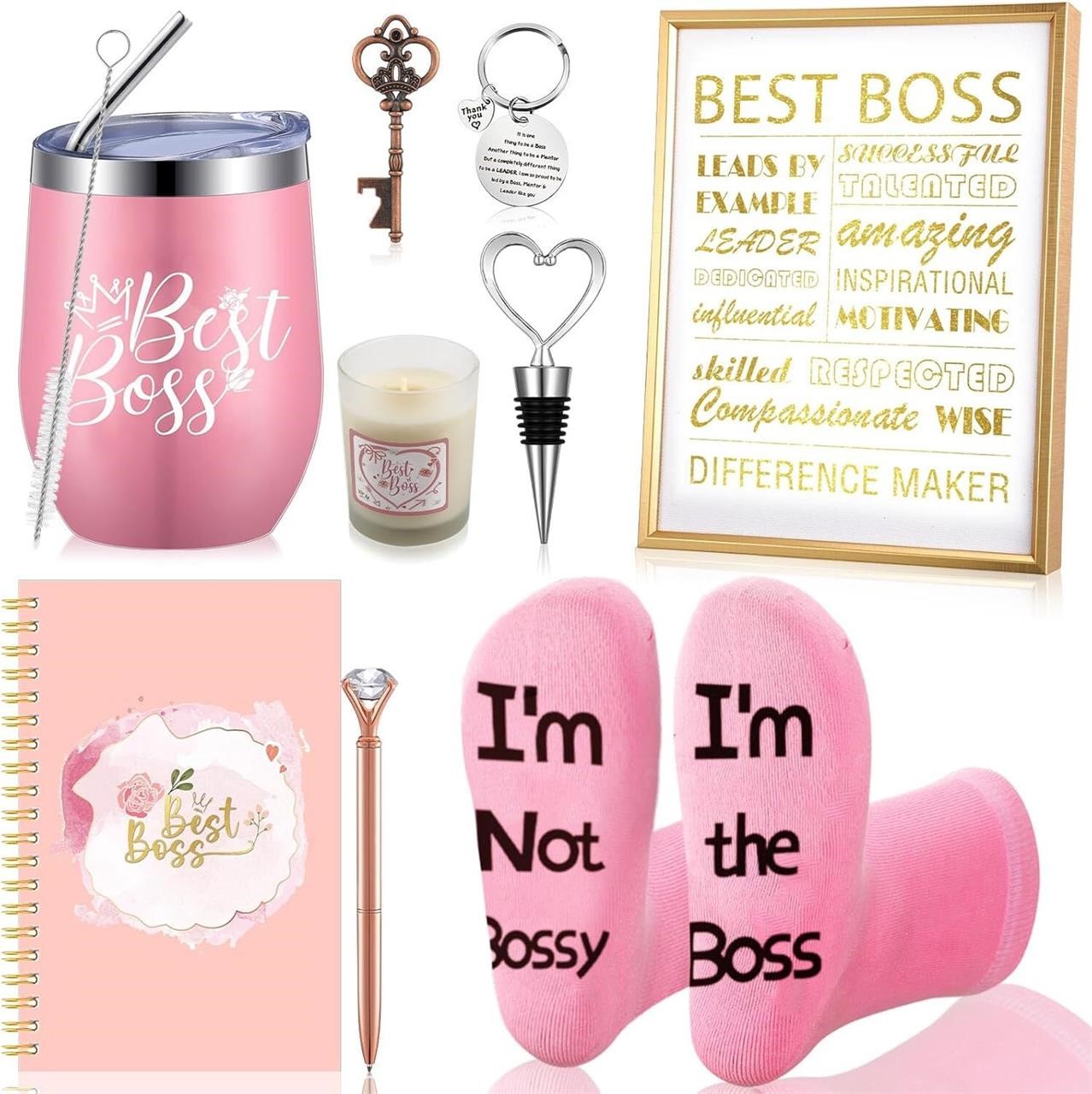 Boss Lady Christmas Birthday Gift Set (Pink)