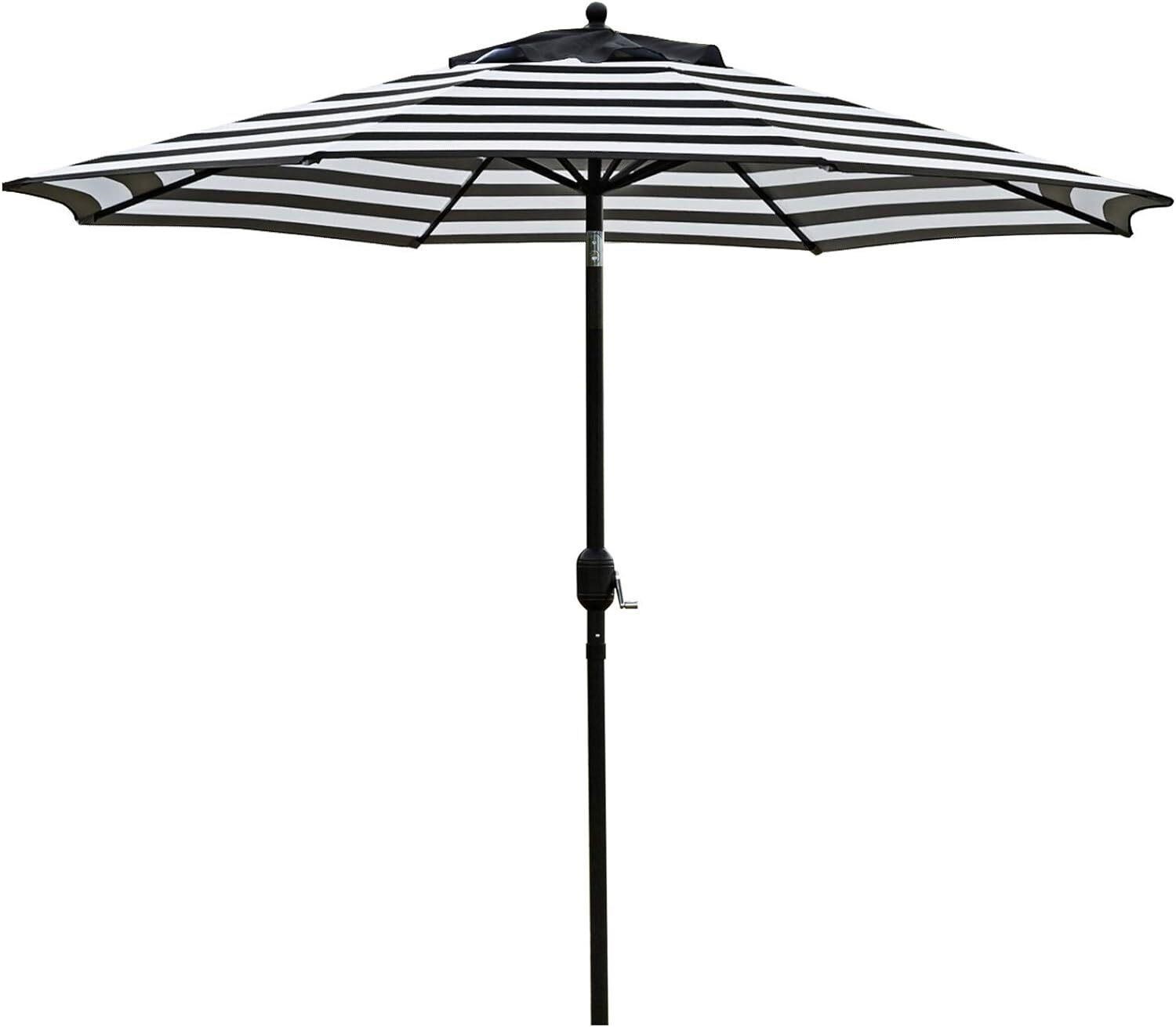 Sunnyglade 9' Patio Umbrella - Black/White