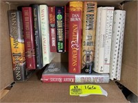 BOX OF MISC DAN BROWN BOOKS