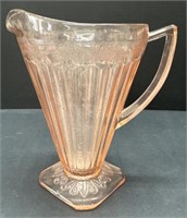 (X) Antique Pink Depression Glass 32oz Pitcher
