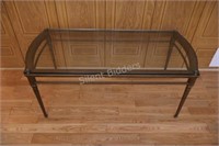 Bombay Wood and Glass Coffee Table
