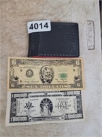 WALLET WITH FUNNY MONEY