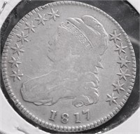 1817 BUST HALF DOLLAR F